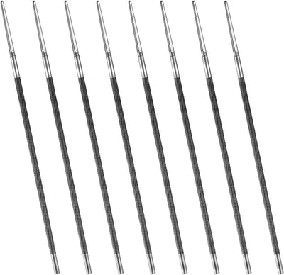 Rondvijl Set voor Kettingzagen, 8 Stuks, 4.8mm, Handmatig Scherpen van Zaagkettingen en Gereedschap