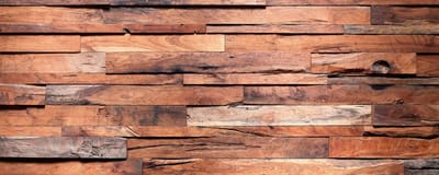 Fotobehang - Wooden Wall 375x150cm - Vliesbehang