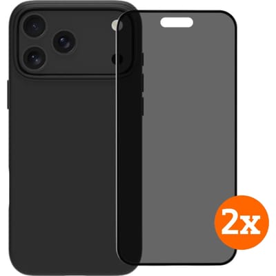 BlueBuilt Protective Cover MagSafe iPhone 17 Pro Max + Privacy Screenprotector Duo Pack