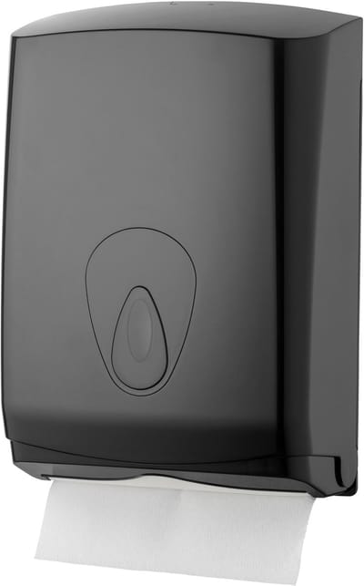 Handdoekdispenser - PQBMidiH, Midi, kunststof, zwart