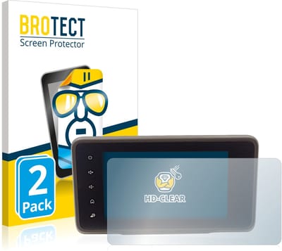 BROTECT - Screenprotector voor Dacia Duster 2 MediaDisplay - Folie Beschermfolie transparant 2 Stuks