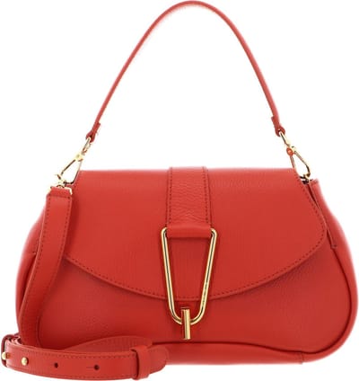 COCCINELLE Leren Schoudertas Coccinelle Himma Handbag Grained Leather Tangerine Oranje