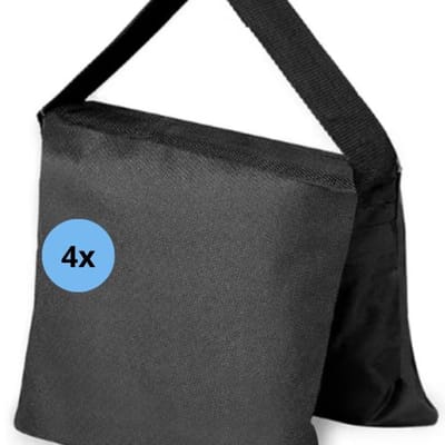 Verzwaringszakjes 4 stuks - 30 x 25 cm - Vulbaar tot 4kg - Gewichtzakken - Ongevuld