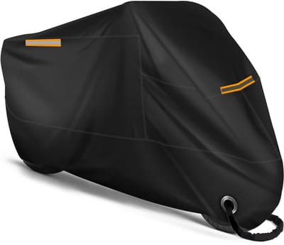 TTLUOKER®Motorhoes Waterdicht en Stofdicht - XXL Afdekzeil voor Motorfiets van 210D Oxford Stof - Voor Indoor & Outdoor Gebruik - 245x125x105 cm