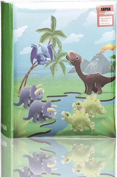 Groot Insteek Fotoalbum met Dinosaurus Thema voor 200 Foto's (10x15 cm)
