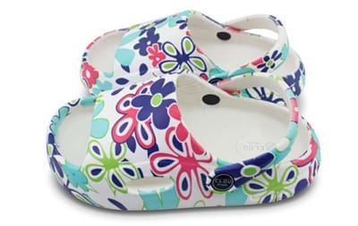 ATTREZZO® Slippers - Badslippers - Klompen - Clogs - Kinderen - Maat 30-31 - Bloemen