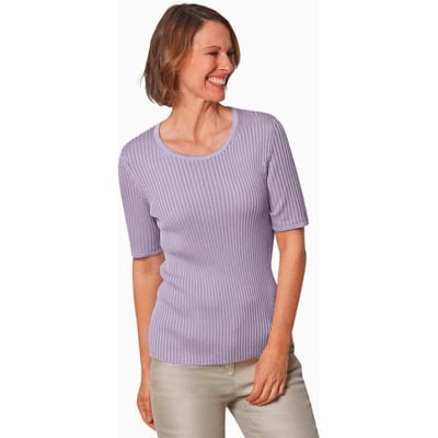 Onderhoudsarme pullover met hoogwaardige ribstructuur - sering - Gr. 38 van Goldner Fashion