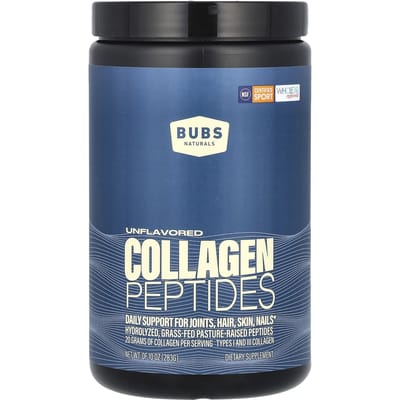 BUBS Naturals, Peptides de Collagène, Non Aromatisé, 10 oz (283 g)