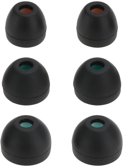 Dailygoods - 6 Paar Zachte Siliconen Oordopjes voor In-Ear Hoofdtelefoons
