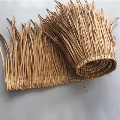 Synthetisch Rietdak - Kunstriet Dakbedekking - Tropische Decoratie - Onderhoudsvrij - 05 x 3 m - Bruin