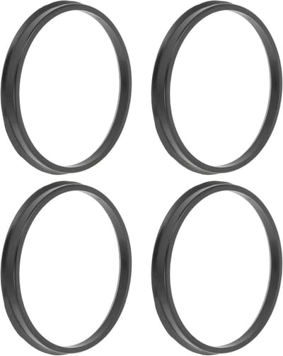 Car Wheel Hub Central Rings 100mm naar 93mm - Zwarte Polycarbonaat Schokabsorberende Hubs - 4 Stuks voor Verbeterde Prestaties en Stabiliteit