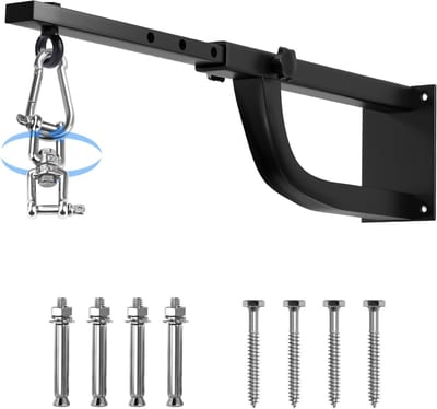 Solidchoice - Bokszakbeugel, bokszak, muurbeugel, zware hanger, geschikt voor 220 lbs, hangende standaard, stille rotatie voor thuis, sportschool, binnen, buiten, boksoefening