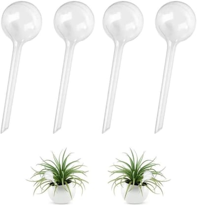 Dailygoods- Gietkugels 4 Stuks - Zelfbewatering voor Potplanten - Plantenbewatering - Plantendruppelaar - Zelfbewateringssysteem - Geschikt voor Binnen/Buitenplanten - Bewateringsballen