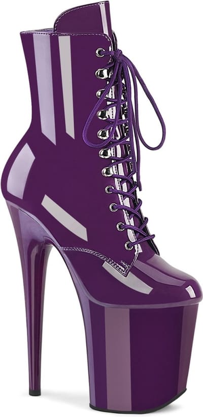 Pleaser - FLAMINGO-1020 Plateau Laarzen - US 9 - 39 Shoes - Paars