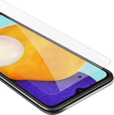 Cadorabo Screenprotector geschikt voor Samsung Galaxy A13 5G - Pantser film Beschermende film in KRISTALHELDER Geharde (Tempered) display beschermglas in 9H hardheid met 3D Touch