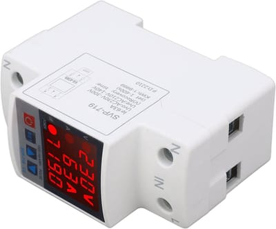Spanningsbeveiliging Zelf-resettend - Stroom Guardian - Apparaten Beschermen - Automatische Spanningsweergave - AC 220V 63A