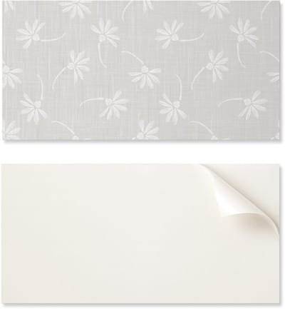 Zelfklevend vinylpaneel - Kantoorwanddecoratie 100x50 cm Bloemenpatroon op de achtergrond