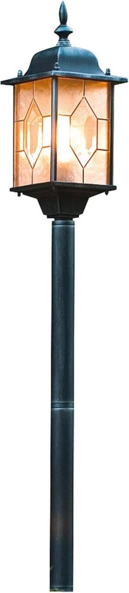 Padverlichting Aluminium Zwart en Zilver - 16cm Breed, 105cm Hoog, IP43