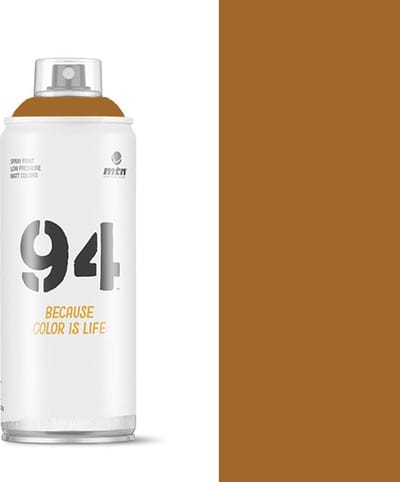 MTN94 Chiapas Bruine spuitverf - 400ml lage druk en matte afwerking