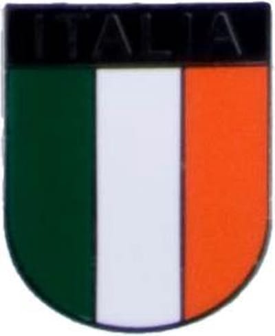 4x stuks Pin broche van vlag Italie 2 x 1.5 cm - Italie feestartikelen