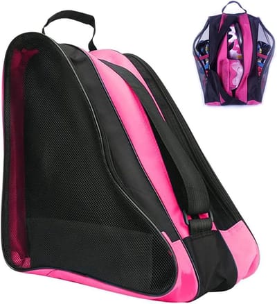Opbergtas voor skateschoenen en rolschaatsen - Draagtas voor dames, heren en kinderen - Roze