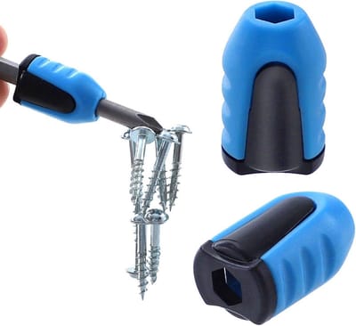 Bits Magnetiserende Ring - Magnetische Schroefhouder - Schroeven Fixeren - Directe Magnetisatie - 3 stuks - Blauw