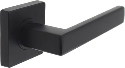 Intersteel Deurkruk Hera op vierkant rozet mat zwart