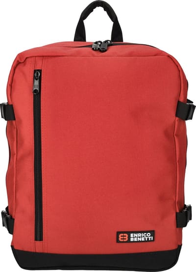 Enrico Benetti Cabin Rugzak - Reistas - Handbagage - Amsterdam - 54687 - Rood afm. 40x30x20 cm