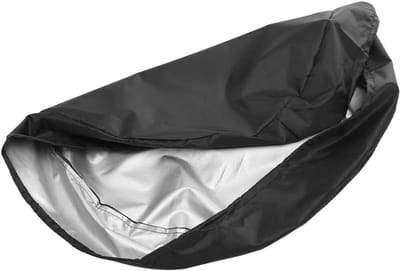 Deksel voor Emmer - Barrel Cover - Buiten Opslag - Met Trekkoord - 65x10x2 cm - Zwart