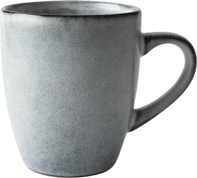 Dutch Rose Serenity Mok - Theemok - Koffiemok - Stoneware Handgemaakt -Grijs 25 cl.