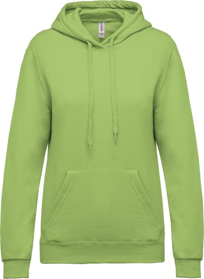 Kariban Eco damessweater met capuchon K473 - Lime - XS