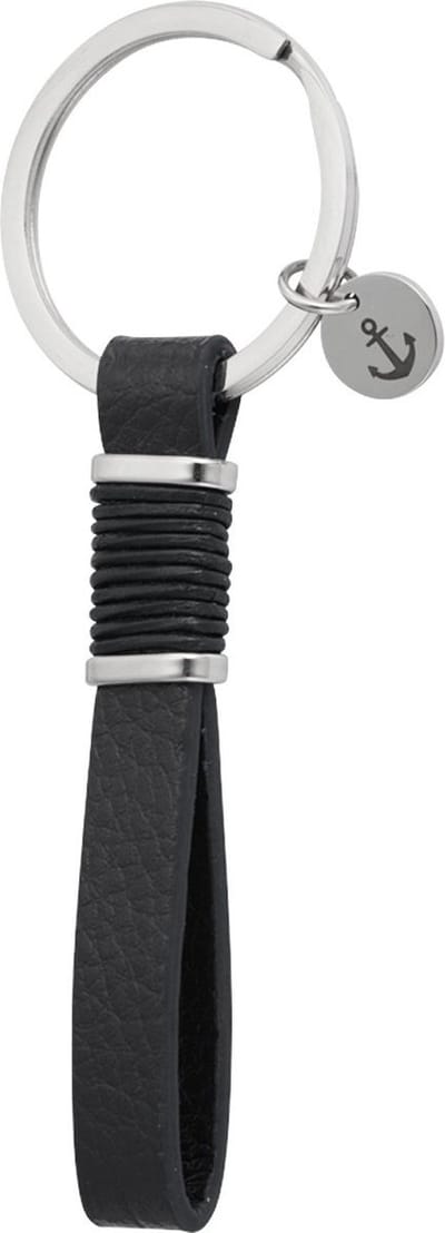 Sleutelhanger Man - met anker- zwart