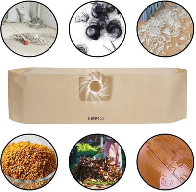 Dailygoods- Stofzuigerzakken 7 Stuks - Papieren Filterzakken - Geschikt voor Kärcher WD3/A2201/A2204 - Duurzaam - Microporeus Filterpapier - 99% Deeltjesfiltering