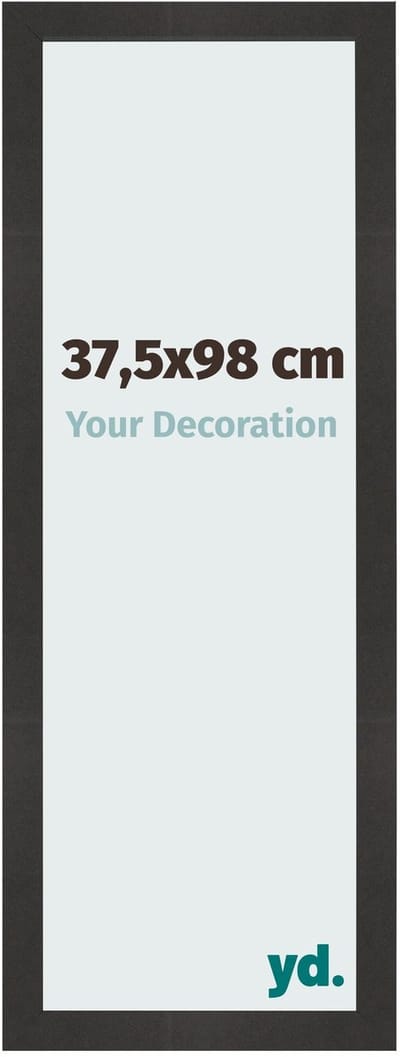 Your Decoration - Fotolijst 37,5x98 cm - MDF - Zwart Mat - Bologna