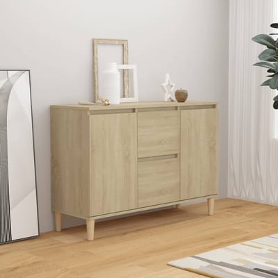 vidaXL - Dressoir - 101x35x70 - cm - bewerkt - hout - sonoma - eikenkleurig