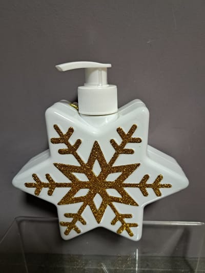 handzeep sneeuwvlokje - vanille 350 ml - leuk geschenk - origineel kado - kerst pakje - vriendin - mama - vegan