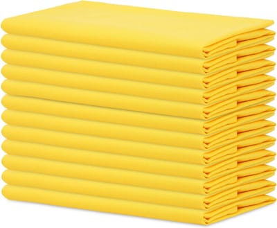 La'Moussawi ® Hoogwaardige katoenen servetten voor elegant dineren en dagelijks gebruik, set van 12, 50 x 50 cm