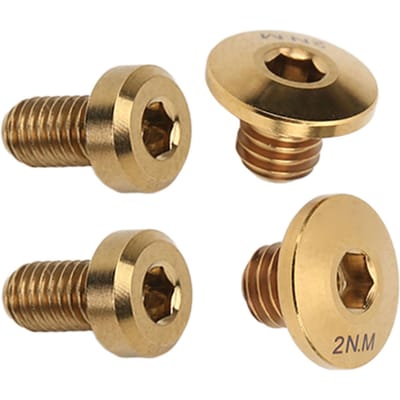 RISK Alliage de Titane Bouchon de Cylindre d'Huile Séparé Boulons Boulon de Frein Hydraulique de Vélo pour M610 M615 M675 M785 Or or