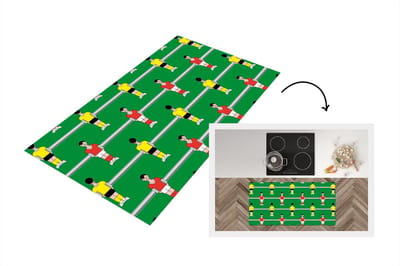 Keukenloper - Loper keuken - Patronen - Voetbal - Sport - 120x60 cm - Keukenloper vinyl