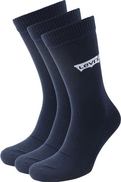 Levi's 3-Pack Sportswear Sokken Navy - Maat 43-46 - Heren - Halfhoge sokken