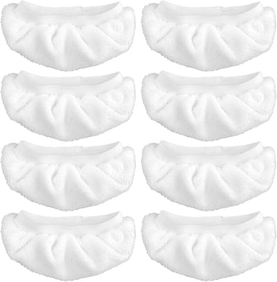 Stoomreiniger Pads - Microvezeldoeken Stoomreiniger - Grondig Reinigen - Wasbaar Herbruikbaar - 23 x 165 cm - Wit