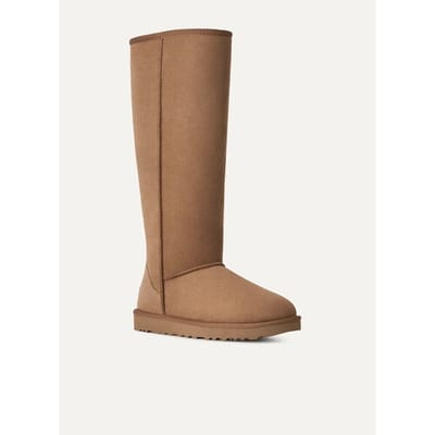 UGG® Classic Ultra Tall Boot in Brown, Size 8, Polyester/Leather