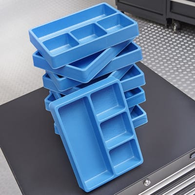 Datona® Vakverdeling met 4 compartimenten - 20 stuks - Blauw