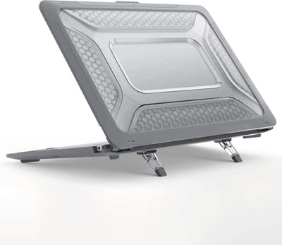 ShockProof Laptophoes - Geschikt voor MacBook Pro 16 inch Hoes - Case Voor Pro 16-inch M1, M2 Max (2021-2023) A2485 en A2780 - Grijs