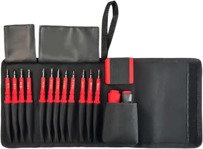 Geïsoleerde Schroevendraaier Set - Multitool Schroevendraaier - Elektrische Installaties - 26-in-1 Multifunctioneel - 544 g - Zwart