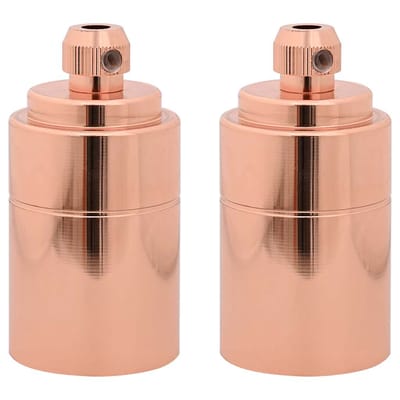 vidaXL Lamphouders 2 st roségoud E27