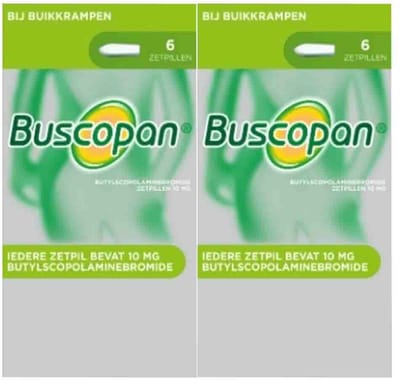 Buscopan Scopolamyne 10mg - 2 x 6 zetpillen