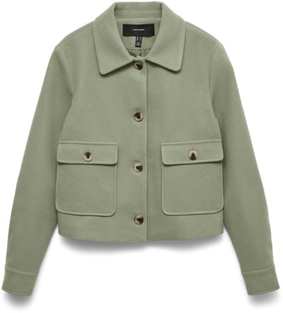 VERO MODA - VMCAYA LS CF SHORT JACKET WVN EXP - Dames - Gewatteerde jassen
