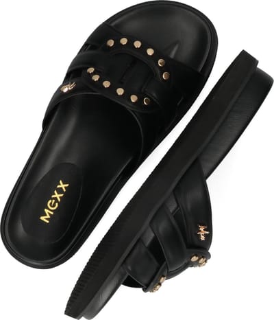 Mexx Romy Phoenix Slippers - Dames - Zwart - Maat 36
