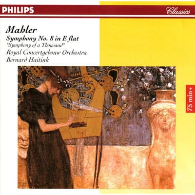 CD GUSTAV MAHLER, CONCERTGEBOUWORKEST, - Symfonie nr.. 8 In Es 'Symphony  LRC01045ADD Lyrica, Philips 1996 Duitsland Klassiek Gebruikt white